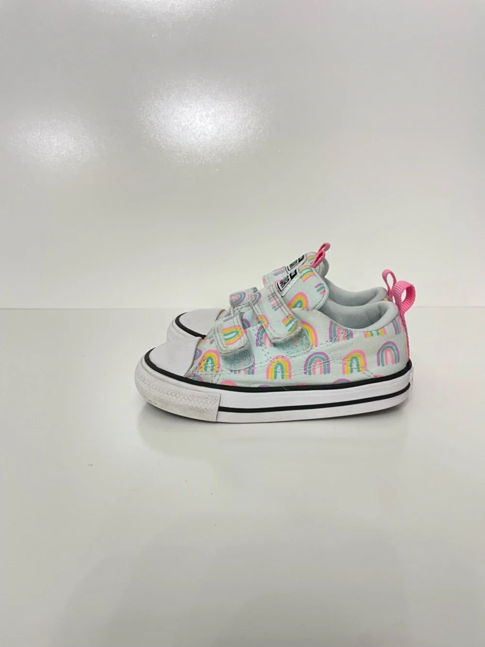 Converse All Star Toddler Whimsical Rainbow Canvas Sneakers, toddler size 7